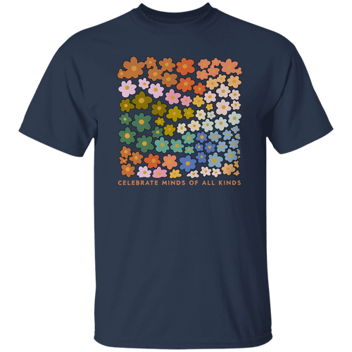 Celebrate Minds Of All Kinds Teacher Unisex T-Shirt, Neurodivergent Shirt, ADHD Shirt, Autism Awareness Shirt, Autism Shirt	G500 5.3 oz. T-Shirt