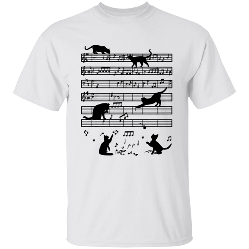 Music Note Cat Teacher Vintage Unisex T-Shirt - letter