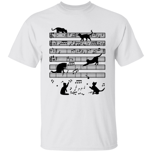 Music Note Cat Teacher Vintage Unisex T-Shirt - letter