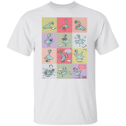 Pigeon Reading Shirt, Funny Book Lover Teacher Tee, Mo Willems Inspired Back to School T-Shirt