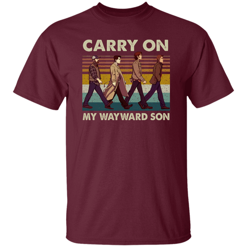 Supernatural Carry On My Wayward Son Vintage  T-Shirt - 98033316