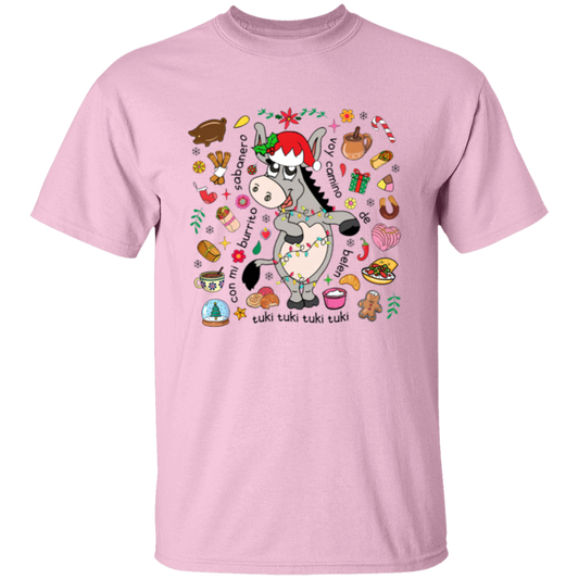 Con Mi Burrito Sabanero Voy Camino Belén Spanish Teacher T-Shirt