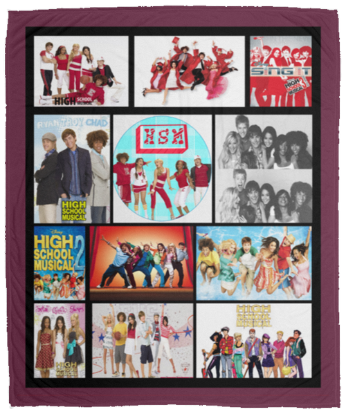 High School Musical Fleece Blanket, Premium Sherpa Blanket, Musical Film Blanket, High School Musical Movie Blanket, TV Movie Blanket	VPM Cozy Plush Fleece Blanket - 50x60
