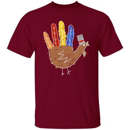 Hand Painted Turkey Teacher T-Shirt - lapicta