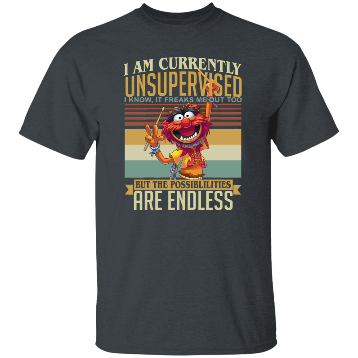 Muppet Show I Am Currently Unsupervised Vintage T-Shirt