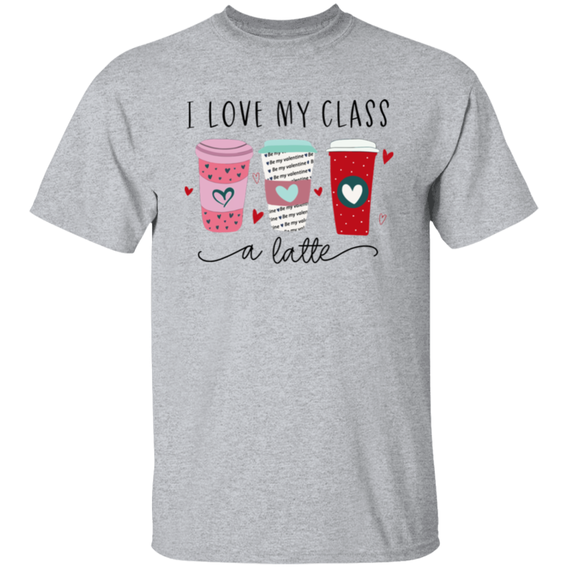 I Love My Class A Latte Teacher Vintage Unisex T-Shirt - letter