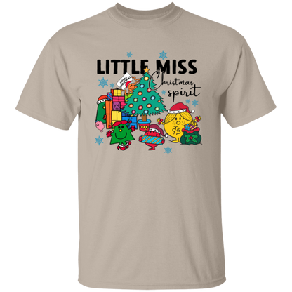 Little Miss Christmas Teacher Vintage Unisex T-Shirt - letter