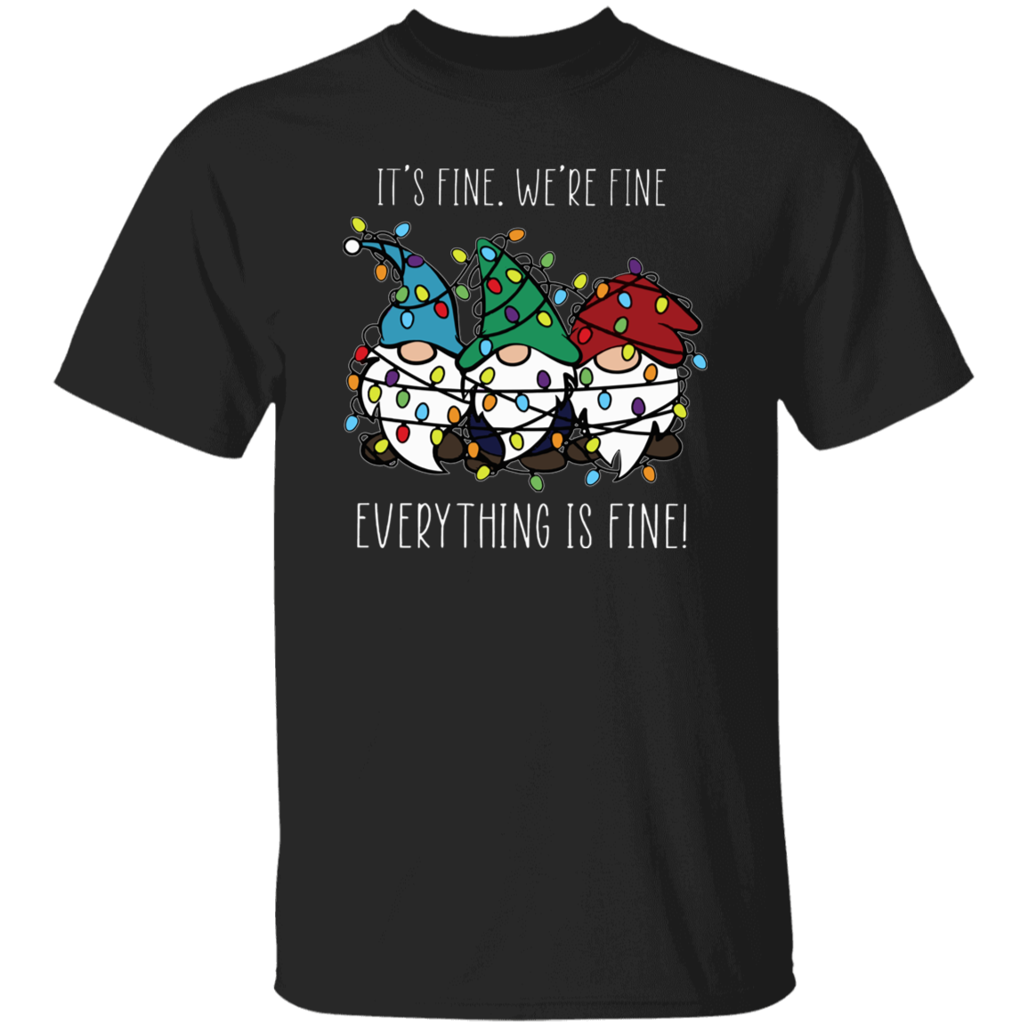 Everything Is Fine Teacher T-Shirt - lapicta