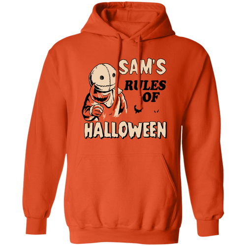 Trick ‘r Treat Sam’s Rules Of Halloween Vintage Gildan Pullover Hoodie