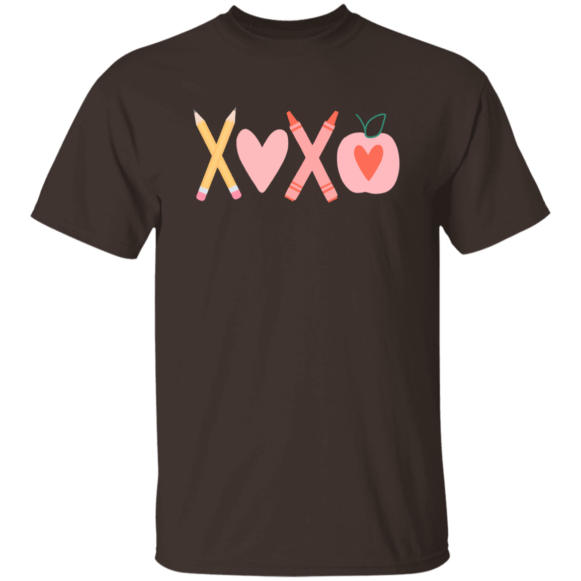 Pencil Crayon Apple Teacher  T-Shirt - lapicta