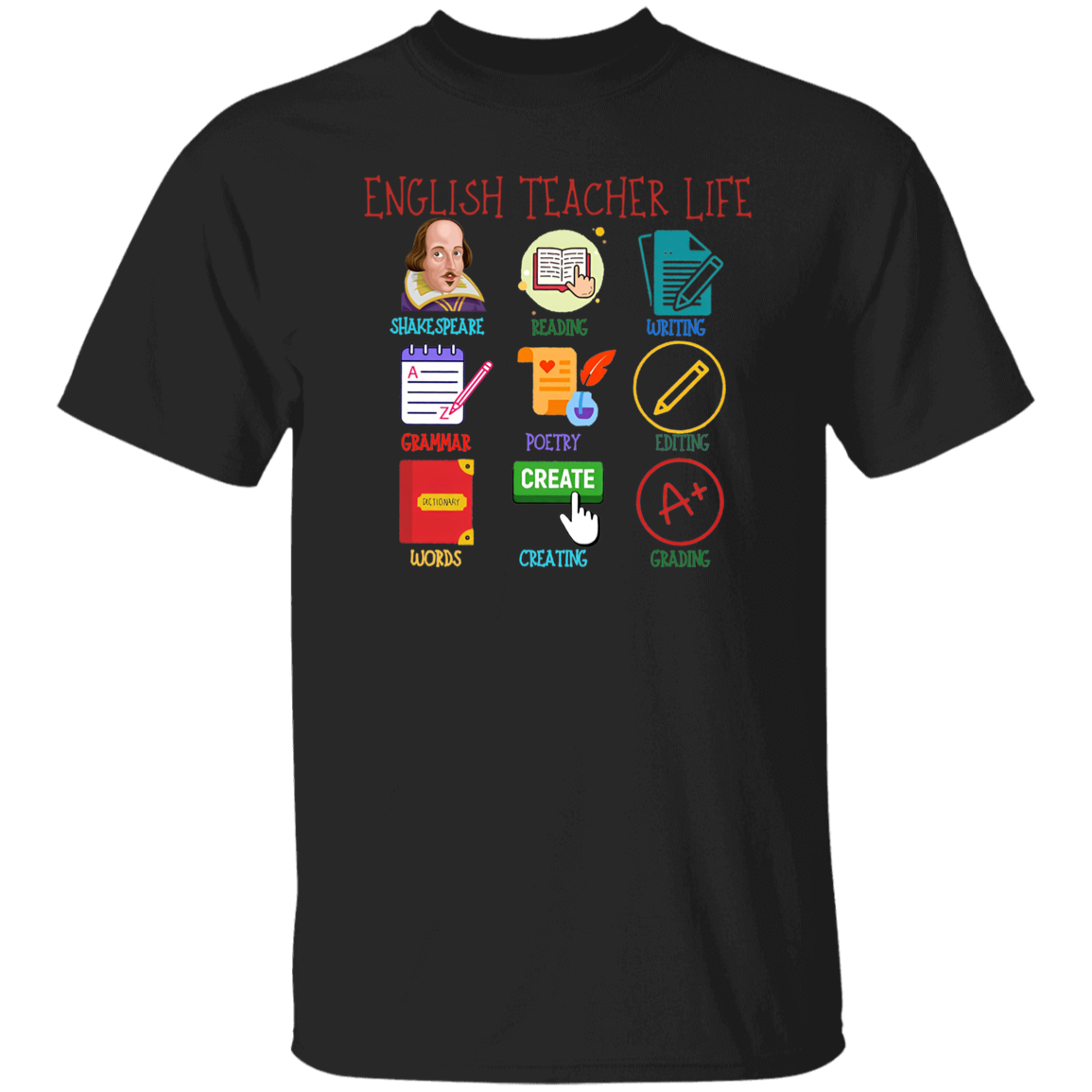 English Teacher Life Funny Teacher Vintage T-Shirt