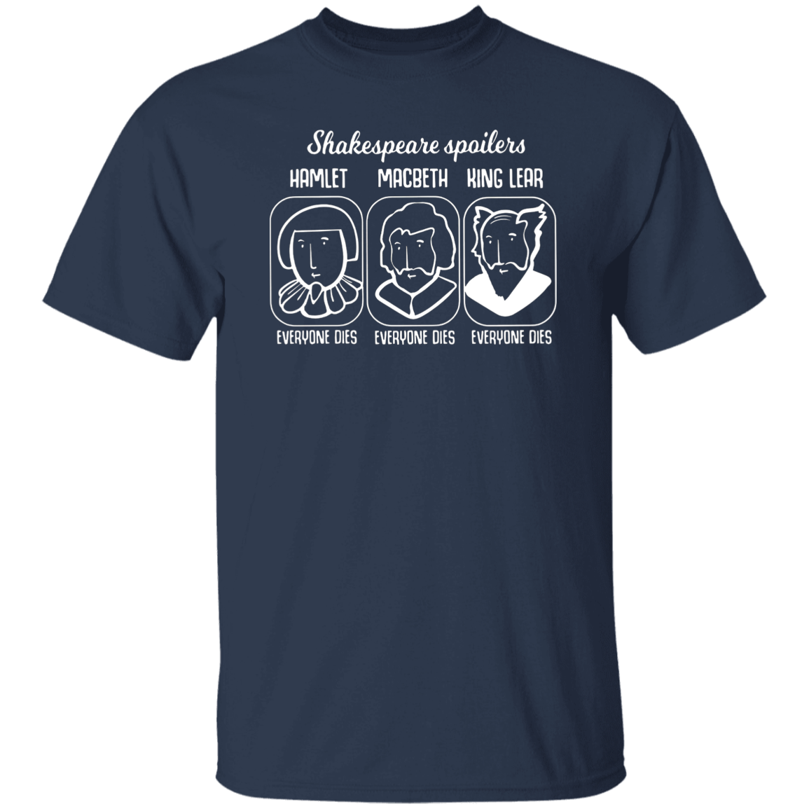 Shakespeare Spoilers Funny Literature Teacher Vintage T-Shirt