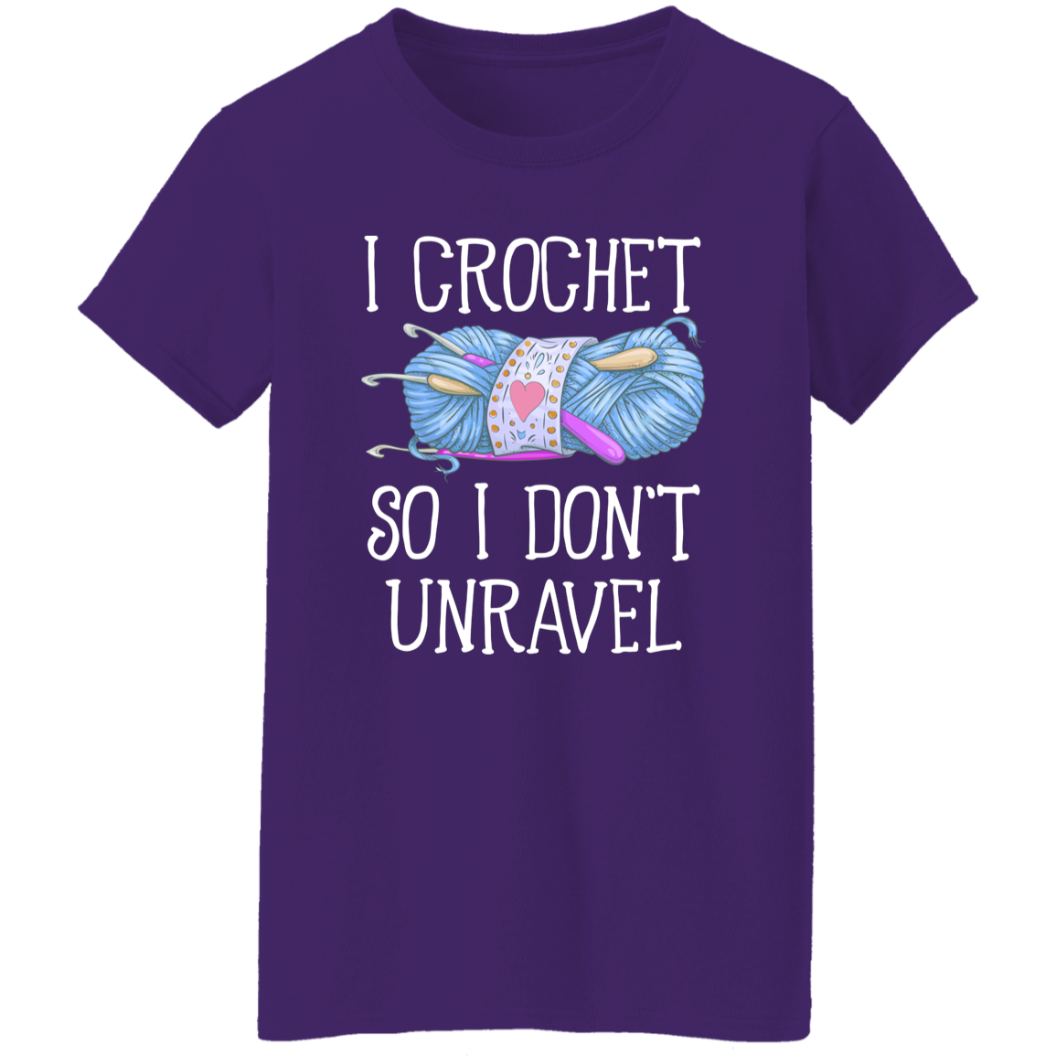 I Crochet So I Don’t Unravel For Crochet Lover Vintage T-Shirt - WOMEN