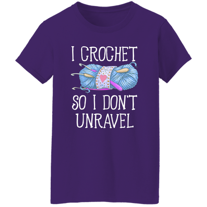 I Crochet So I Don’t Unravel For Crochet Lover Vintage T-Shirt - WOMEN