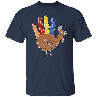 Hand Painted Turkey Teacher T-Shirt - lapicta
