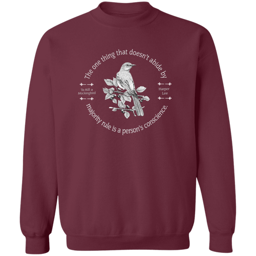 To Kill A Mockingbird Heather Forest Vintage G180 Gildan Crewneck Pullover Sweatshirt - letter