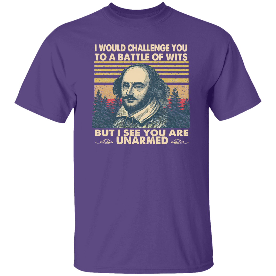 I Would Challenge You To Be A Battle Of Wits Funny Literature Teacher Vintage T-Shirt