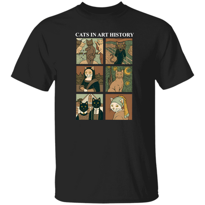 Cat In Art History Teacher Vintage T-Shirt