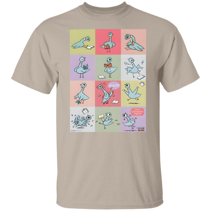 Pigeon Reading Shirt, Funny Book Lover Teacher Tee, Mo Willems Inspired Back to School T-Shirt