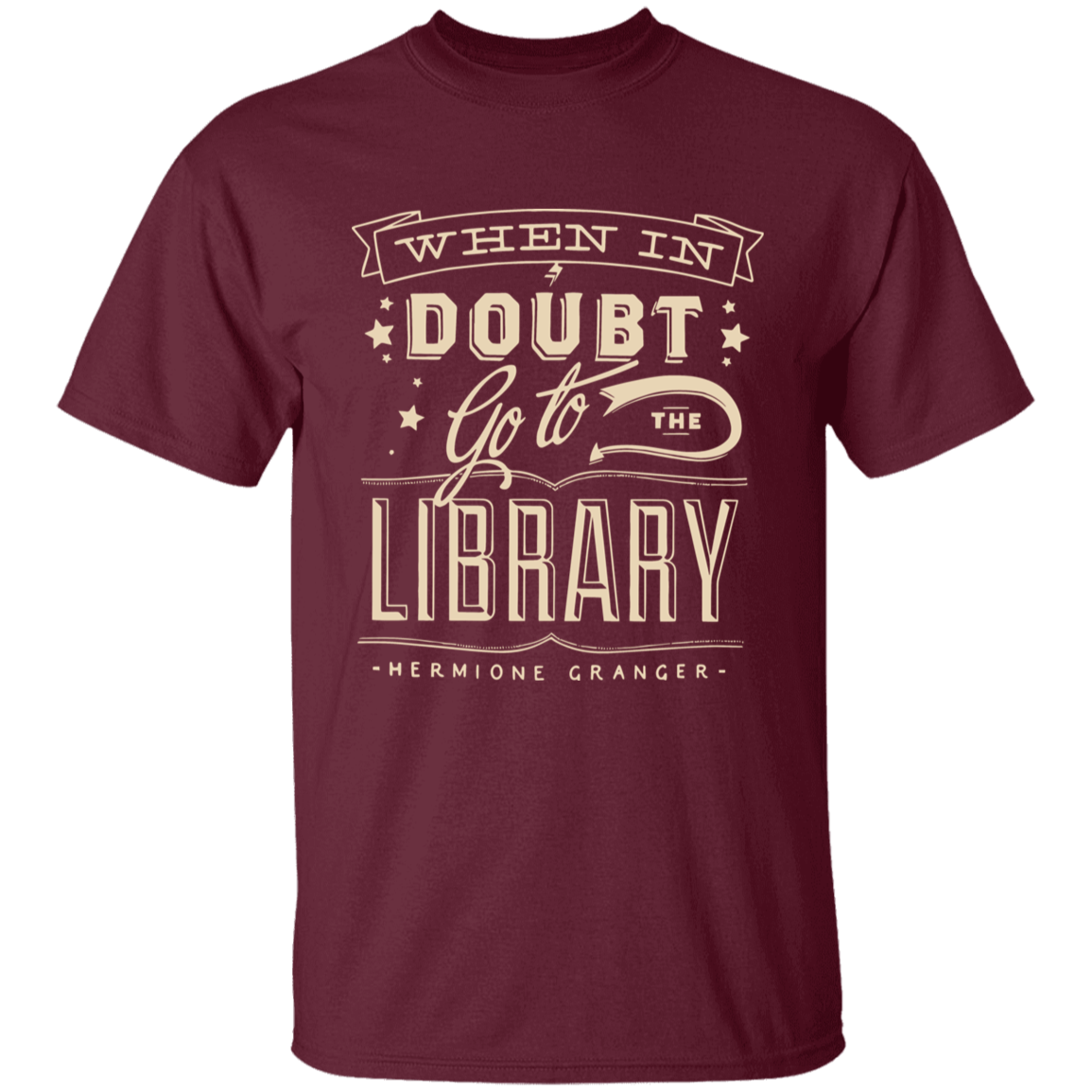 When In Doubt Go To The Library Hermione Granger Teacher T-Shirt - YOUTH