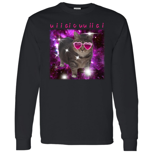 Funny Cat u i i ai o uu ii a G540 LS T-Shirt 5.3 oz. - lucy - ID25122402