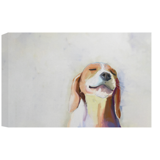 Best Friend Beagle Grin Framed Canvas, Unframed Poster, Beagle Canvas, Best Friend Canvas, Beagle Grin Poster, Beagle Wall Decor	CANLA15 Deluxe Landscape Canvas 1.5in Frame