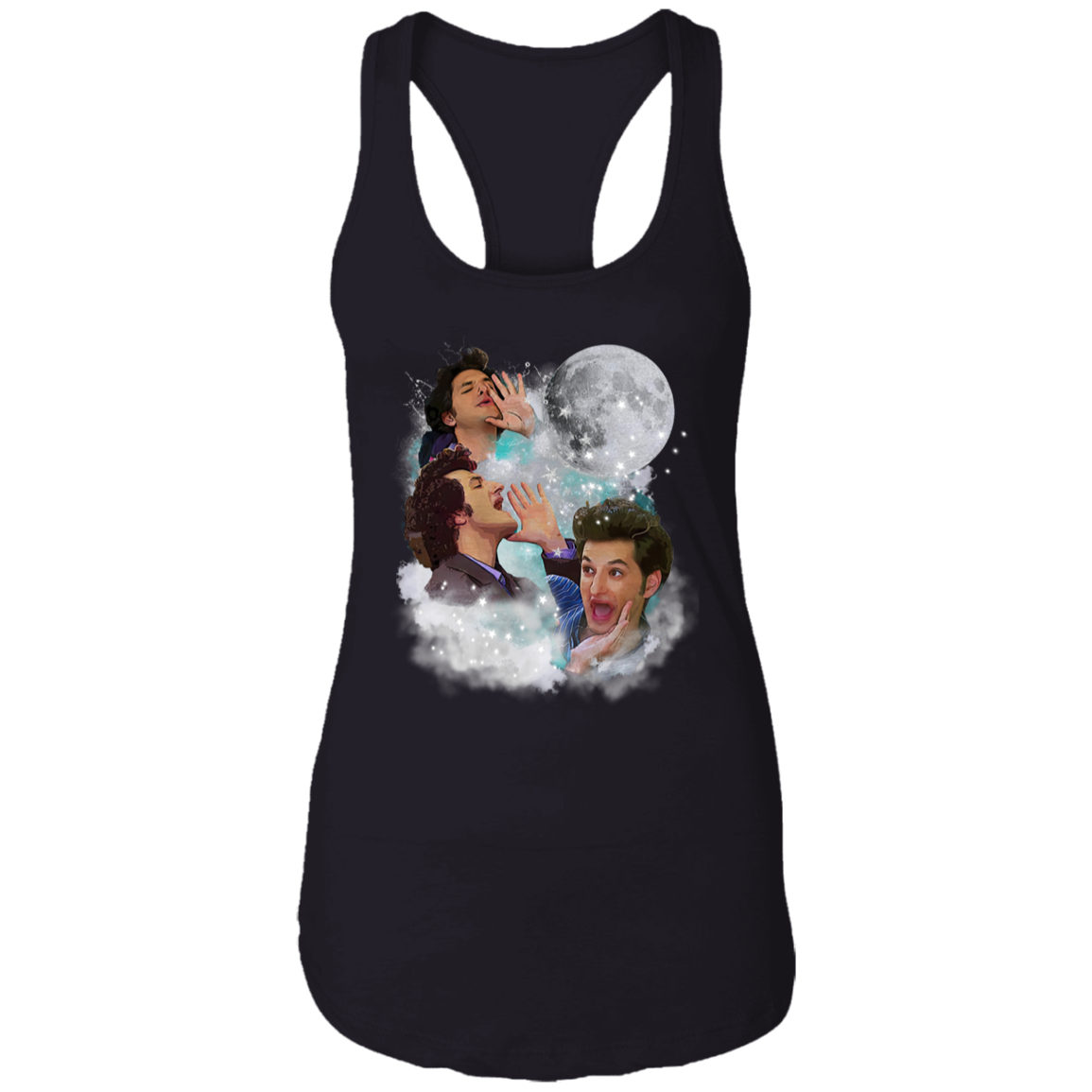 Jean Ralphio Saperstein Moon The Worst Vintage T-Shirt, Jean Ralphio Shirt, A Parks and Recreation Shirt, Gift Tee For You And Your Friends	NL1533 Ladies Ideal Racerback Tank