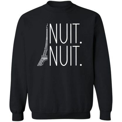 Nuit Nuit Crewneck Pullover Sweatshirt - ID12022437