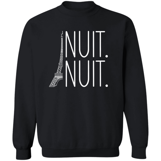 Nuit Nuit Crewneck Pullover Sweatshirt - ID12022437