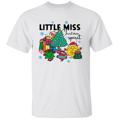Little Miss Christmas Teacher Vintage Unisex T-Shirt - letter