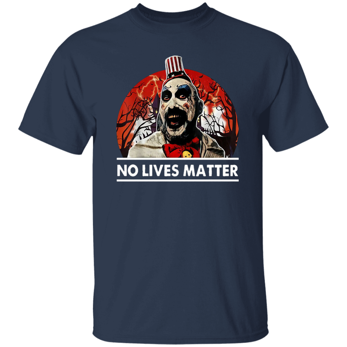 Captain Spaulding No Lives Matter Funny Halloween Costume Vintage T-Shirt - leleart