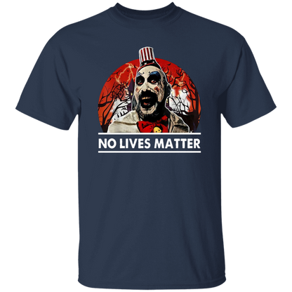 Captain Spaulding No Lives Matter Funny Halloween Costume Vintage T-Shirt - leleart