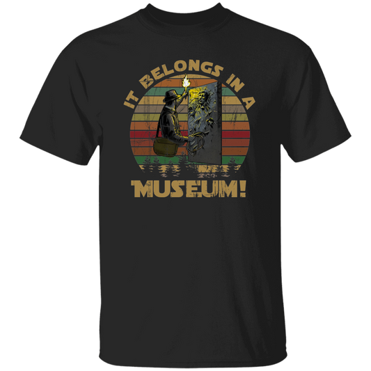 Han Solo Trapped In Carbonite It Belongs In A Museum Vintage T-Shirt, Han Solo Shirt, For Han Solo Lover Shirt	G500 5.3 oz. T-Shirt