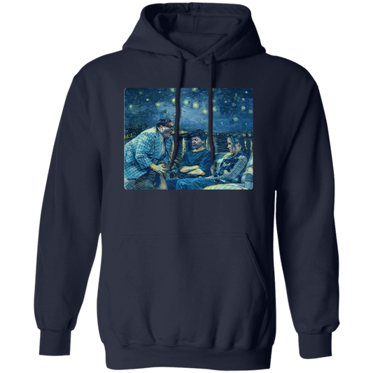 Van Gogh Angry Matt Foley Vintage T-Shirt, Starry Night Shirt, Saturday Night Live Shirt, Matt Foley Shirt, Chris Farley Shirt	G185 Gildan Pullover Hoodie