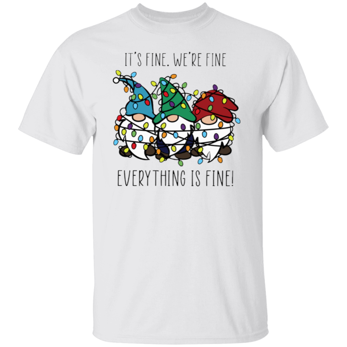 Everything Is Fine Teacher T-Shirt - lapicta