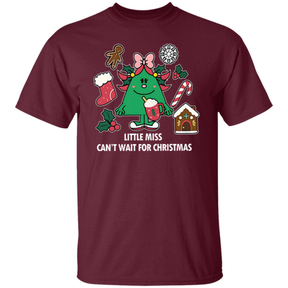Little Miss Can't Wait For Christmas Teacher  T-Shirt - lapicta