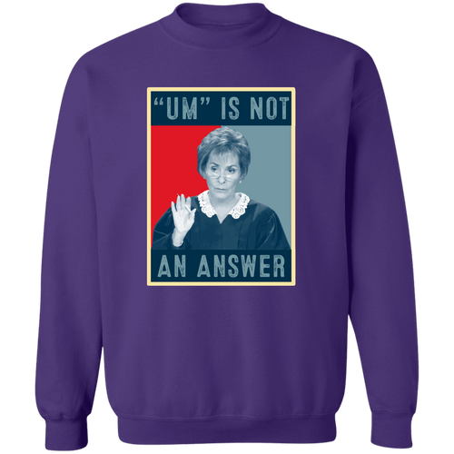 Um Is Not An Answer Vintage Sunset  Pullover Sweatshirt