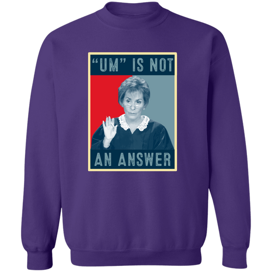 Um Is Not An Answer Vintage Sunset  Pullover Sweatshirt
