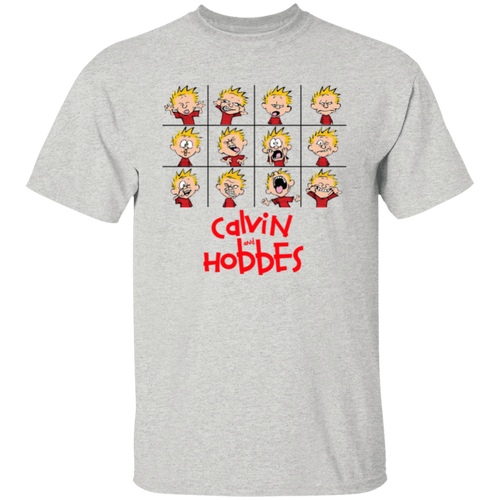 Calvin And Hobbes Expressions American Comic Unisex T-Shirt - jasmine