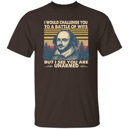 I Would Challenge You To Be A Battle Of Wits Funny Literature Teacher Vintage T-Shirt