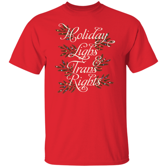 Holiday Lights And Trans Rights  Unisex T-Shirt - lucy - ID18112422