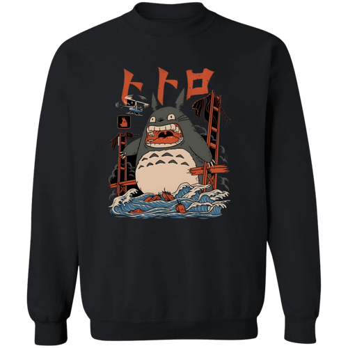 Anime Totoro G180 Gildan Crewneck Pullover Sweatshirt - maria