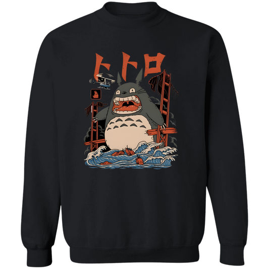 Anime Totoro G180 Gildan Crewneck Pullover Sweatshirt - maria