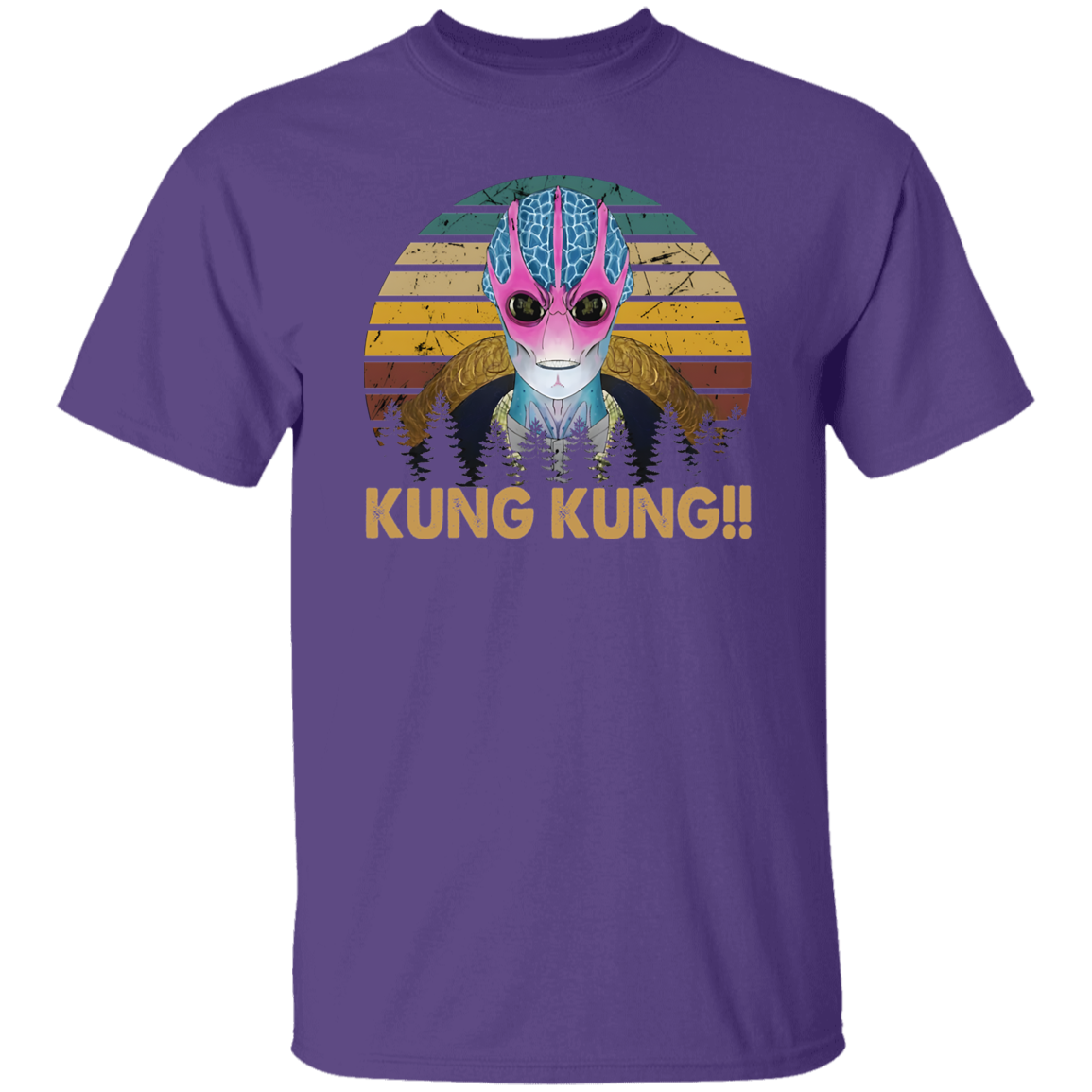 Vintage Kung Kung Resident Alien Design Vintage T-Shirt