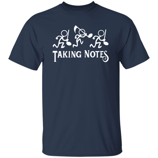 Taking Notes Stickman Music Teacher Vintage T-Shirt