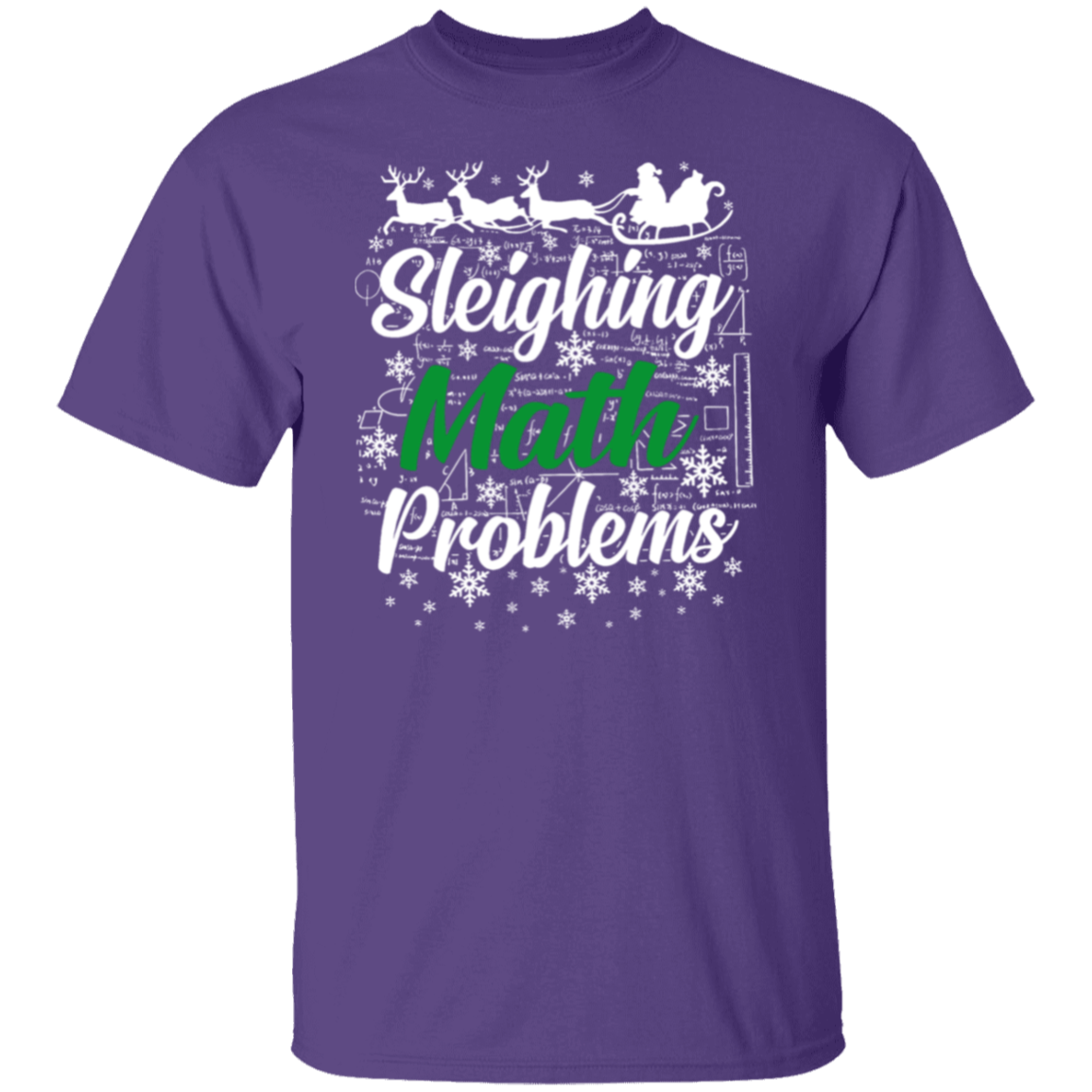 Sleighing Math Problems Teacher T-Shirt