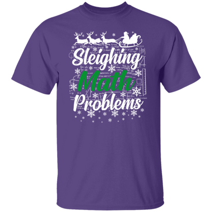 Sleighing Math Problems Teacher T-Shirt