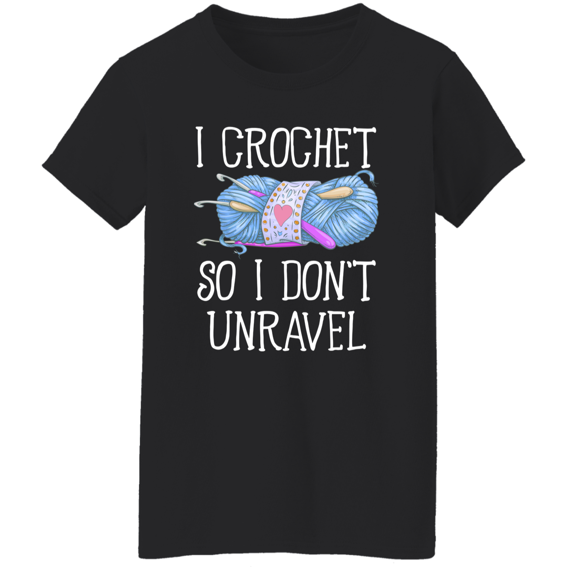 I Crochet So I Don’t Unravel For Crochet Lover Vintage T-Shirt - WOMEN