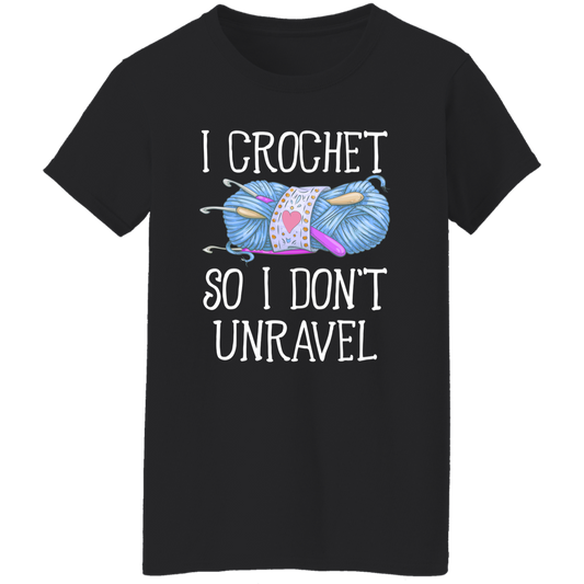 I Crochet So I Don’t Unravel For Crochet Lover Vintage T-Shirt - WOMEN