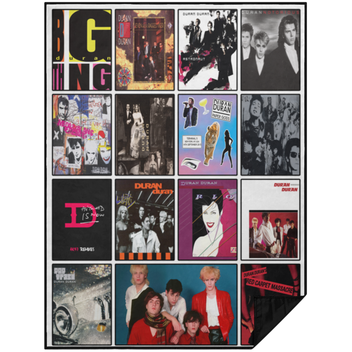 Duran Duran Band Fleece Blanket, Premium Sherpa Blanket, Rock Band Blanket, Rock Music Lover Quilt, Duran Duran Blanket	PBL Premium Picnic Blanket 60x80